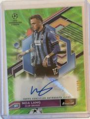 Noa Lang [Neon Green] Soccer Cards 2022 Topps Finest UEFA Club Competitions Autographs Prices