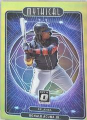 Ronald Acuna Jr. [Gold] #M21 Baseball Cards 2021 Panini Donruss Optic Mythical Prices