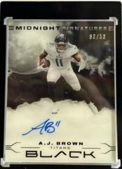 A. J. Brown Football Cards 2022 Panini Black Midnight Signatures Prices