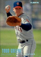 Todd Greene #48 Baseball Cards 1996 Fleer Tiffany Prices