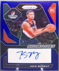 Kris Murray [Blue Prizm] #11 Basketball Cards 2023 Panini Prizm Rookie Signature Prices