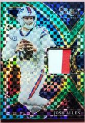 Josh Allen [Green] #SS-1 Football Cards 2022 Panini Select Swatches Prizm Prices