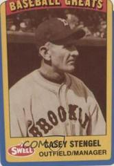 Casey Stengel #40 Baseball Cards 1990 Swell Greats Prices