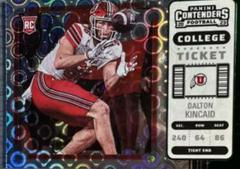 Dalton Kincaid [Green] #20 Football Cards 2023 Panini Chronicles Draft Picks Contenders College Ticket Prices