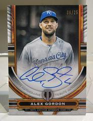 Alex Gordon [Orange] #TA-AG Baseball Cards 2023 Topps Tribute Autographs Prices