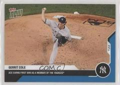 Gerrit Cole [Blue] #4 Baseball Cards 2020 Topps Now Prices