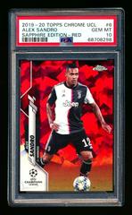 Alex Sandro [Red] Soccer Cards 2019 Topps Chrome UEFA Champions League Sapphire Prices