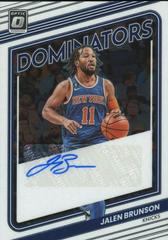 Jalen Brunson #DS-JBR Basketball Cards 2022 Panini Donruss Optic Dominators Signatures Prices