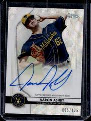 Aaron Ashby [Wave Refractor] #AA Baseball Cards 2020 Bowman Sterling Prospect Autographs Prices