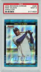 Mike Wilson [Xfractor] #295 Baseball Cards 2002 Bowman Chrome Prices