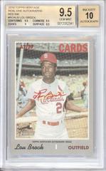 Lou Brock [Red Ink] #LB Baseball Cards 2019 Topps Heritage Real One Autographs Prices