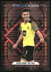 Giovanni Reyna [Electric Etch Red Pulsar] Soccer Cards 2021 Panini Obsidian Prices