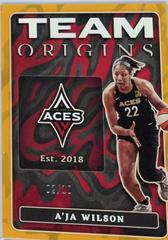 A'ja Wilson [Gold] #10 Basketball Cards 2023 Panini Origins WNBA Team Prices