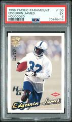 Edgerrin James [HoloGold] Football Cards 1999 Pacific Paramount Prices