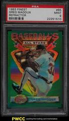 Greg Maddux [Refractor] #85 Baseball Cards 1993 Finest Prices