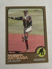 Aeverson Arteaga [Gold] #58 Baseball Cards 2022 Topps Heritage Minor League Prices