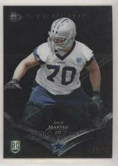 Zack Martin [Black Refractor] Football Cards 2014 Bowman Sterling Prices