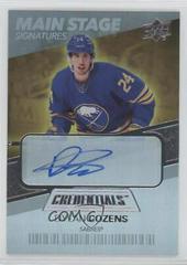 Dylan Cozens Hockey Cards 2021 Upper Deck Credentials Main Stage Signatures Prices