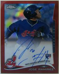 Jose Ramirez [Autograph Red Refractor] #45 Baseball Cards 2014 Topps Chrome Prices