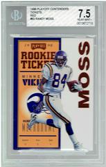 Randy Moss [Autographed Red] Football Cards 1998 Playoff Contenders Ticket Prices
