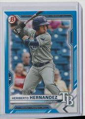 Heriberto Hernandez [Blue] #BD-100 Baseball Cards 2021 Bowman Draft Prices