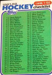 Checklist 1-132 [West] Hockey Cards 1981 Topps Prices
