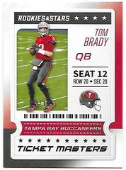 Tom Brady [Gold] #3 Football Cards 2020 Panini Rookies & Stars Ticket Masters Prices