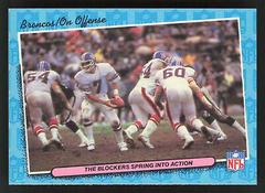 Broncos on Offense [The Blockers Spring Into Action] #19 Football Cards 1986 Fleer Team Action Prices