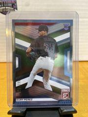 Eury Perez [Red] Baseball Cards 2023 Panini Chronicles Elite Prices