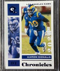 Aaron Donald [Blue] #58 Football Cards 2020 Panini Chronicles Prices