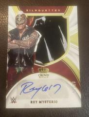 Rey Mysterio [Prime] Wrestling Cards 2022 Panini Chronicles WWE Crown Royale Silhouettes Autographs Prices