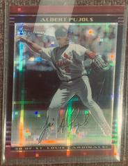 Albert Pujols [Xfractor] Baseball Cards 2002 Bowman Chrome Prices