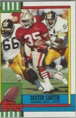 Dexter Carter #33T Football Cards 1990 Topps Traded Prices