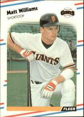 Matt Williams Baseball Cards 1988 Fleer Glossy Prices