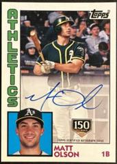 Matt Olson [Black] Baseball Cards 2018 Topps 1983 Baseball Autographs Prices