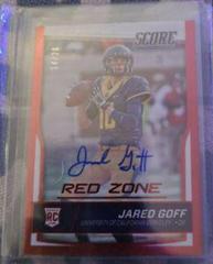 Jared Goff [Autograph Red Zone] #332 Football Cards 2016 Panini Score Prices