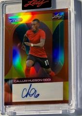 Callum Hudson Odoi [Orange] Soccer Cards 2022 Leaf Vivid Autographs Prices
