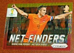 Robin Van Persie [Yellow and Red Pulsar] Soccer Cards 2014 Panini Prizm World Cup Net Finders Prices