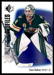 Cam Talbot [Blue] #AP-2 Hockey Cards 2021 SP Authentic Profiles Prices