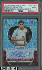 Marcus Rashford [Blue Shimmer] Soccer Cards 2018 Panini Prizm World Cup Signatures Prices