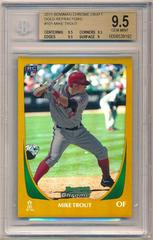 Mike Trout [Gold Refractor] #101 Baseball Cards 2011 Bowman Chrome Draft Prices