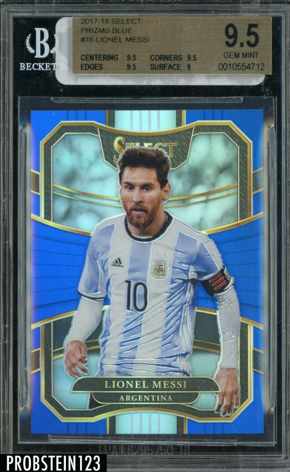 Lionel Messi [Blue] #76 Prices | 2017 Panini Select | Soccer Cards