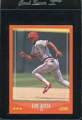 Luis Alicea [Glossy] #98T Baseball Cards 1988 Score Traded Prices