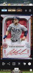 Austin Meadows [Red] #TA-AM Baseball Cards 2022 Topps Tribute Autographs Prices