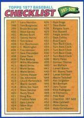 Checklist 397-528 #451 Baseball Cards 1977 Topps Prices