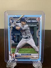 Alex Bregman [Sky Blue] #25 Baseball Cards 2021 Bowman Prices