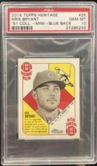 Kris Bryant [Mini Blue Back] Baseball Cards 2015 Topps Heritage '51 Collection Prices
