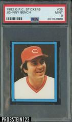 Johnny Bench Baseball Cards 1982 O Pee Chee Stickers Prices