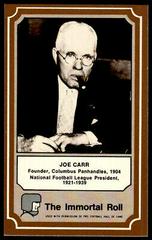 Joe Carr Football Cards 1975 Fleer Hall of Fame Prices