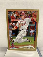 Mike Trout [Gold] #1 Baseball Cards 2014 Topps Prices